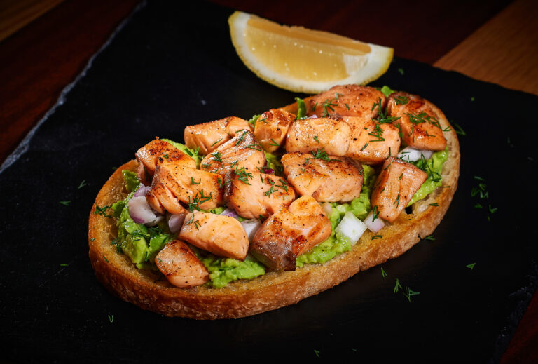 Photo of Smashed Avocado & Salmon Sandwich