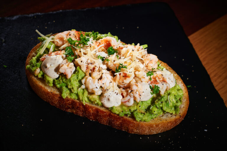 Photo of Smashed Avocado & Shrimp Sandwich